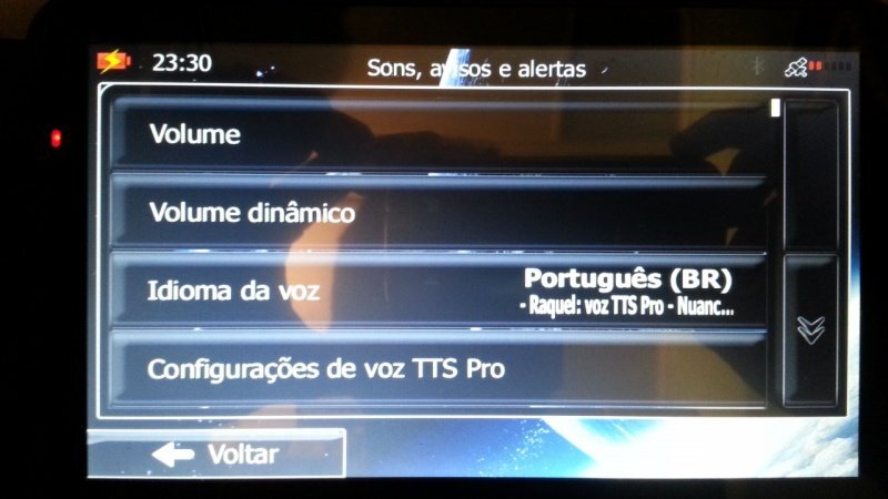 volume dinamico - iGO Primo - GPS Clube